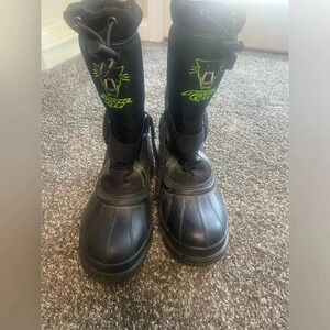 Arctic Cat Snowmobile Winter Snow Boots Big Kids Size 4/ Women’s 5.5 Pull On
